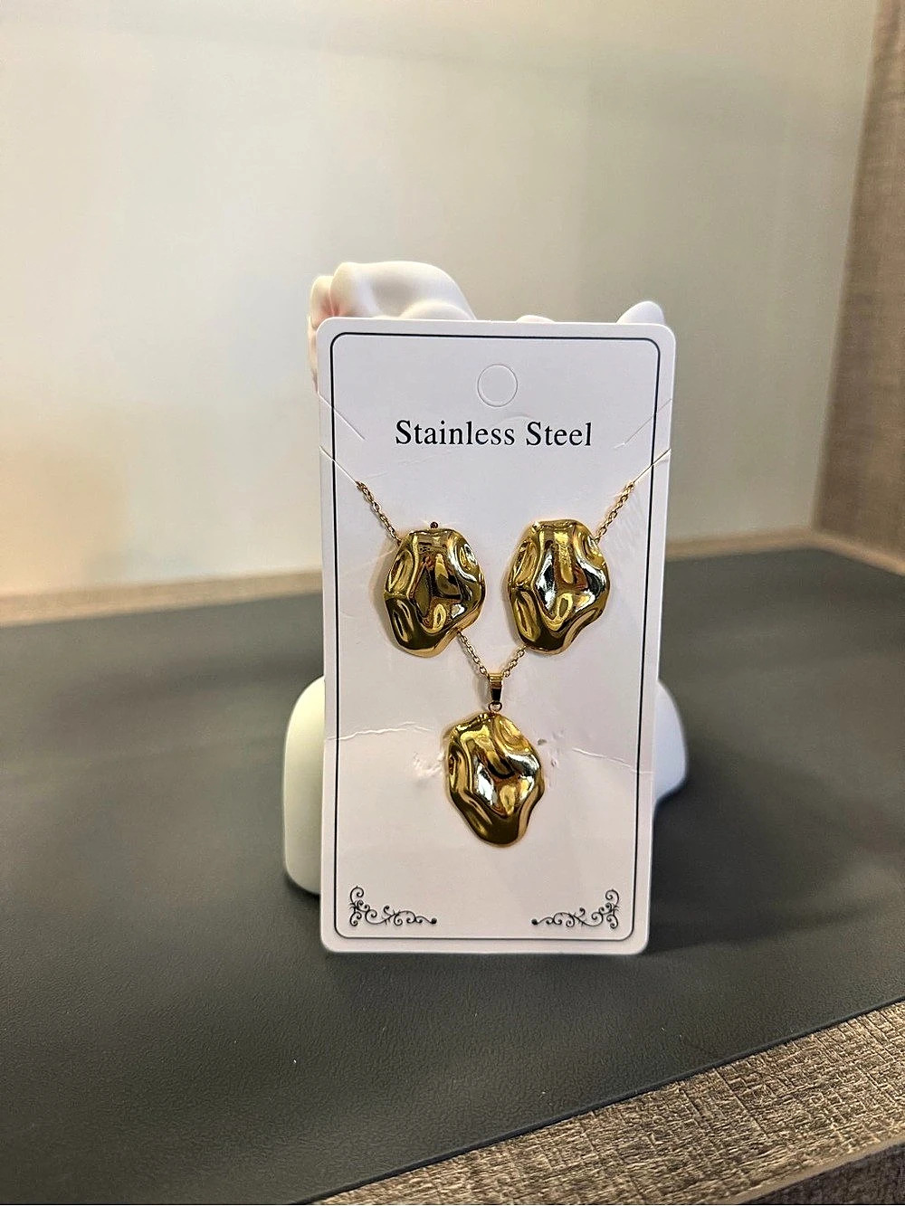 Gold Stainless Steel Jewelry Set NWT
